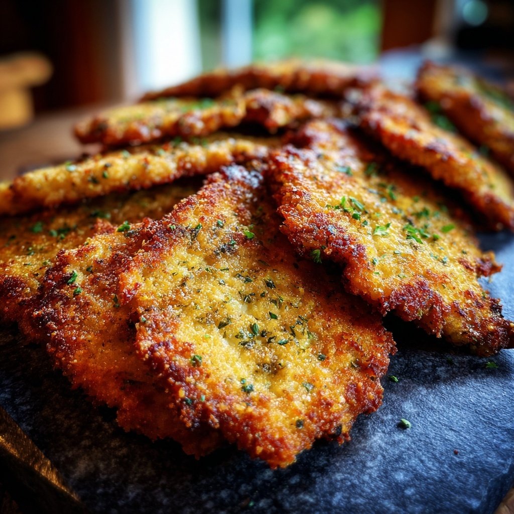 Blumenkohl Schnitzel Mit Kräuter Panade