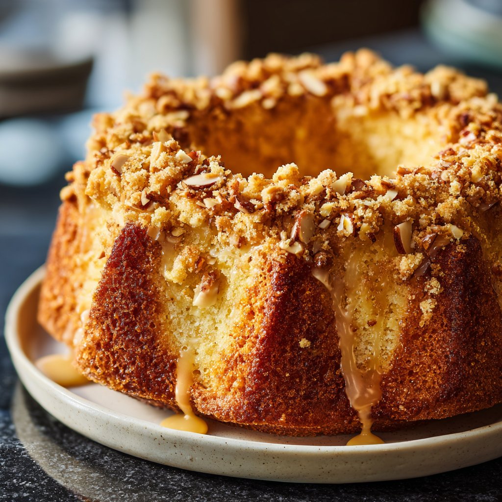 Zitronenkuchen mit Mandeln