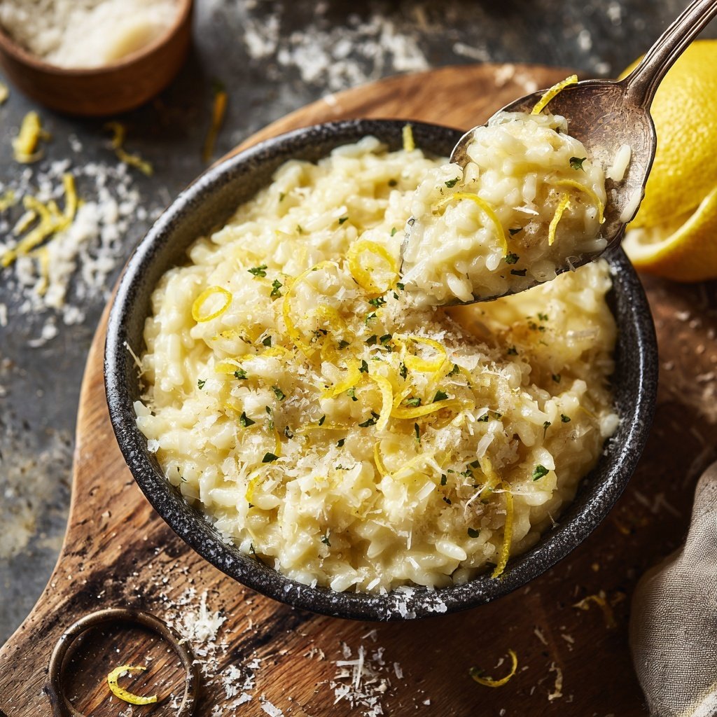 Risotto mit Zitrone und Parmesan