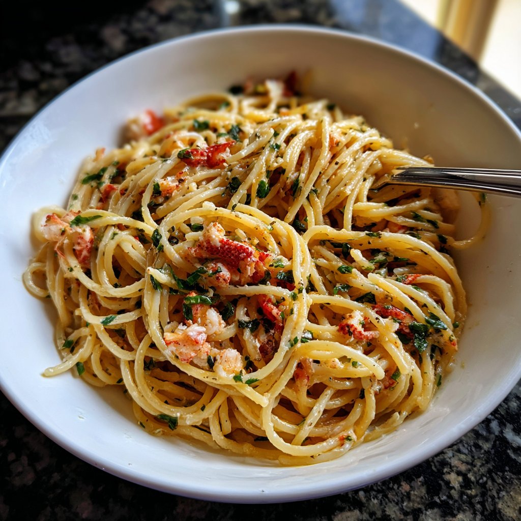 Spaghetti mit Hummerbutter