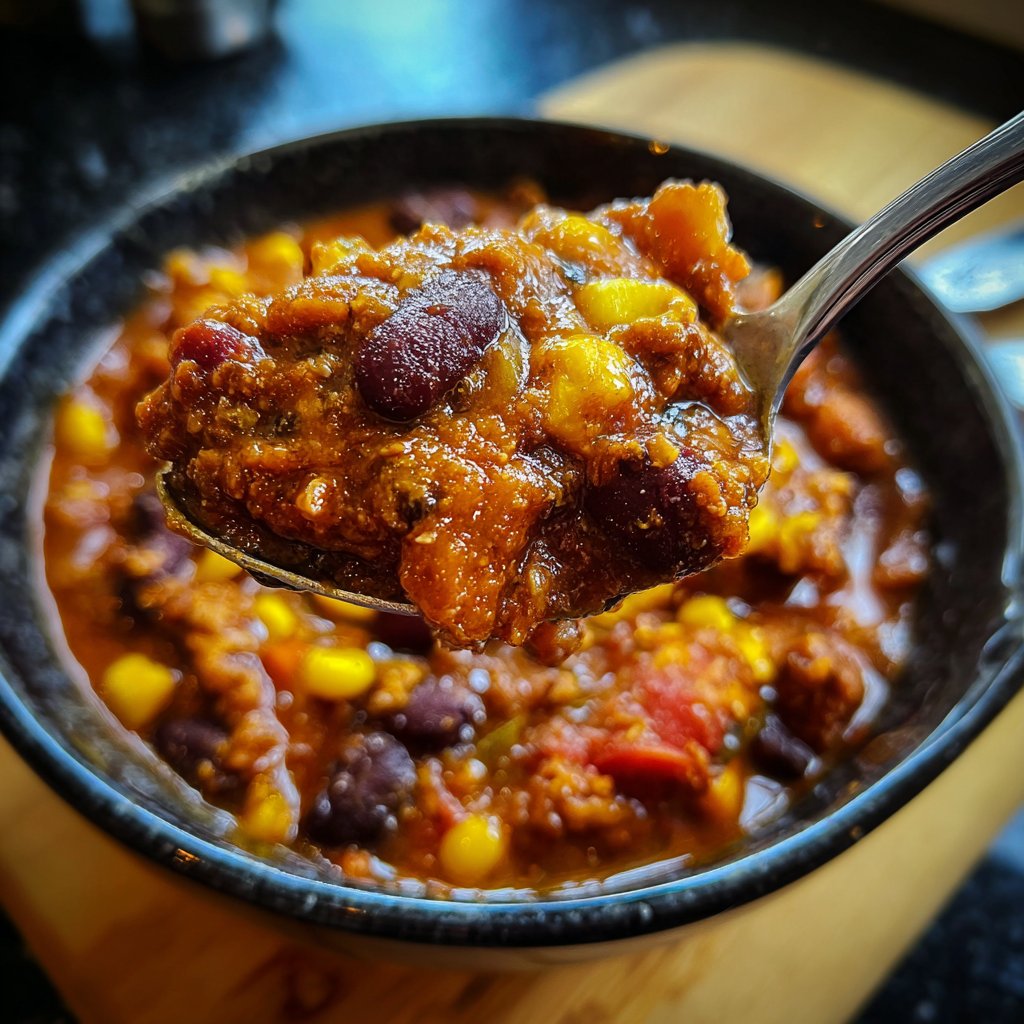 Chili sin Carne mit Mais