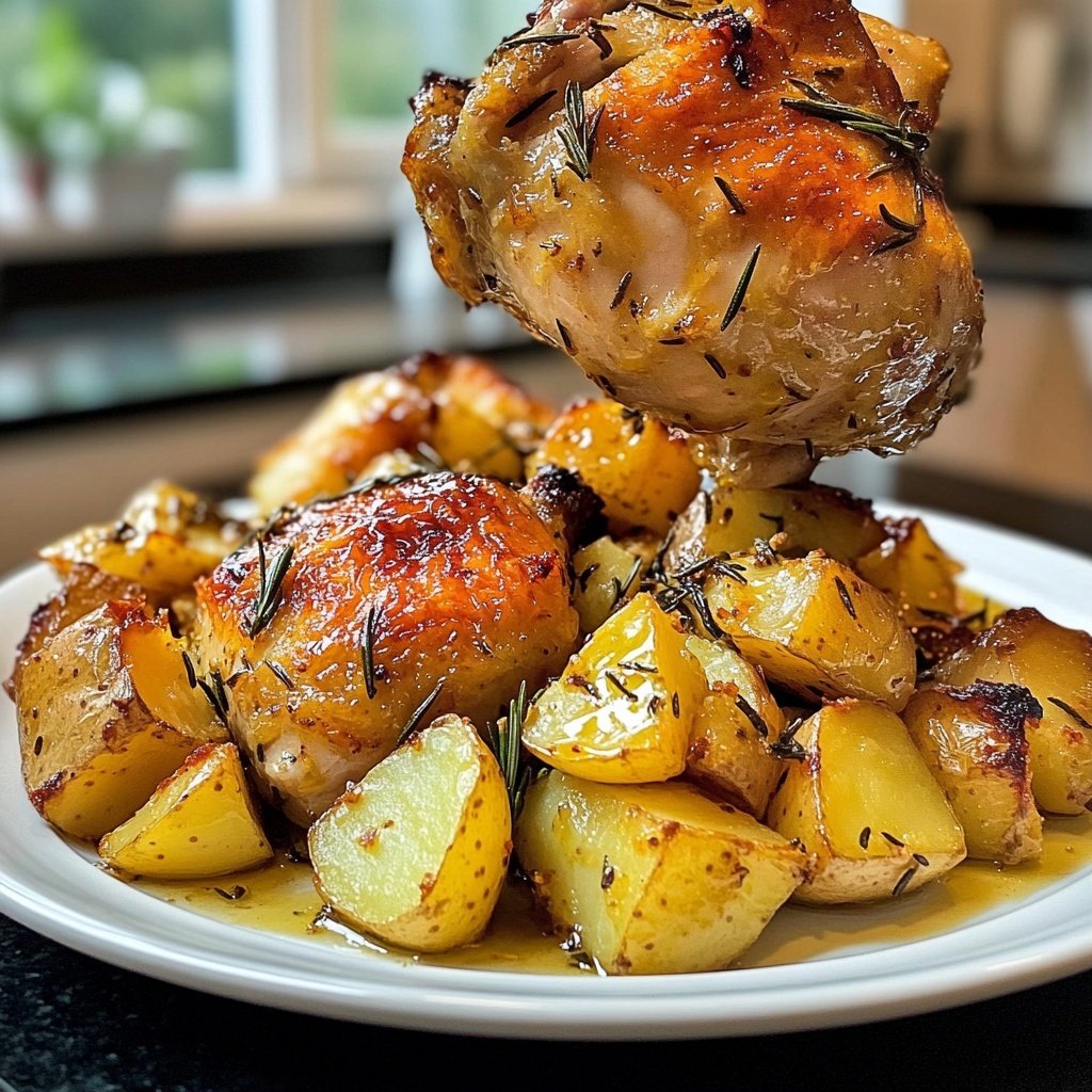 Hähnchen-Rosmarinkartoffel-Blech