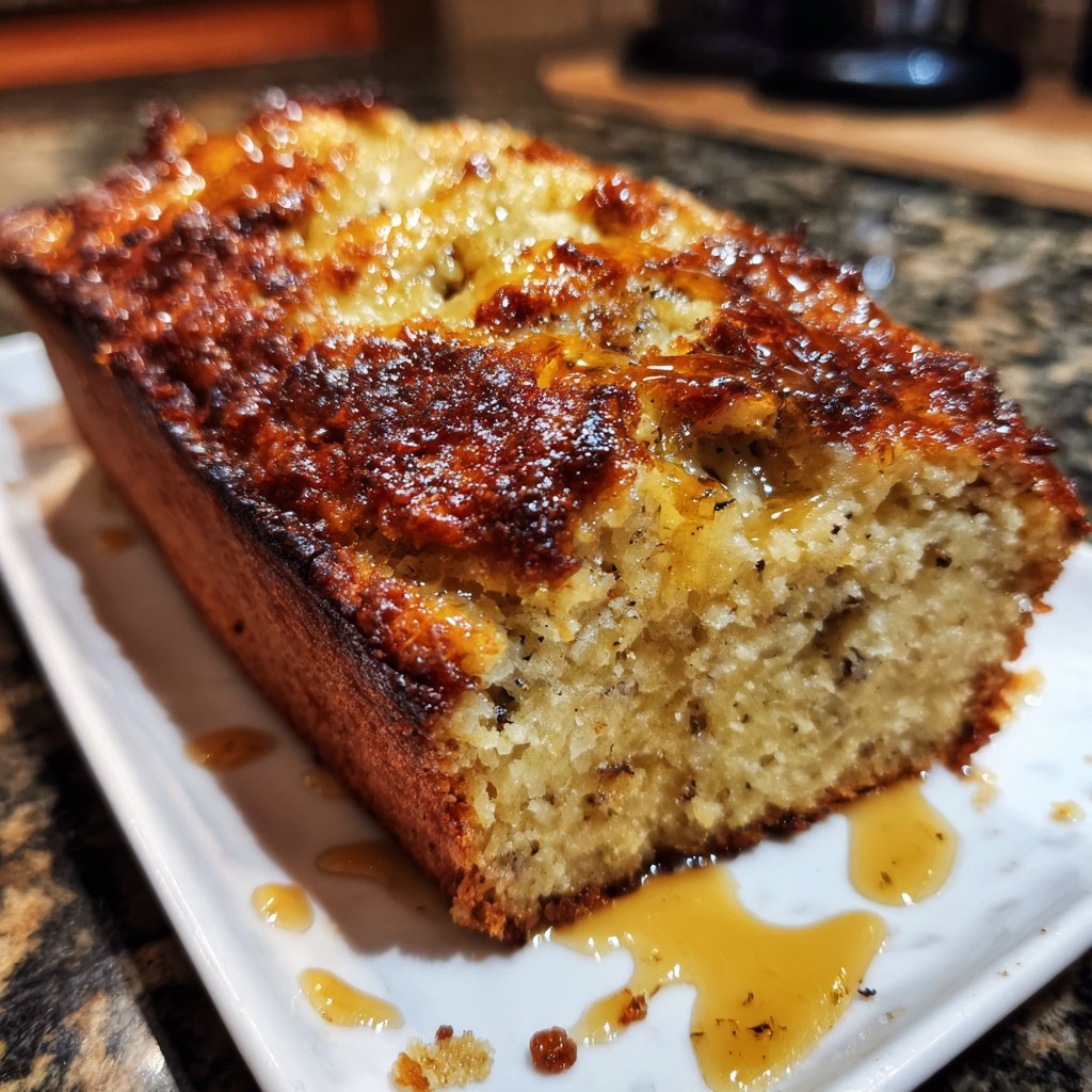 Bananenkuchen mit Joghurt und Honig