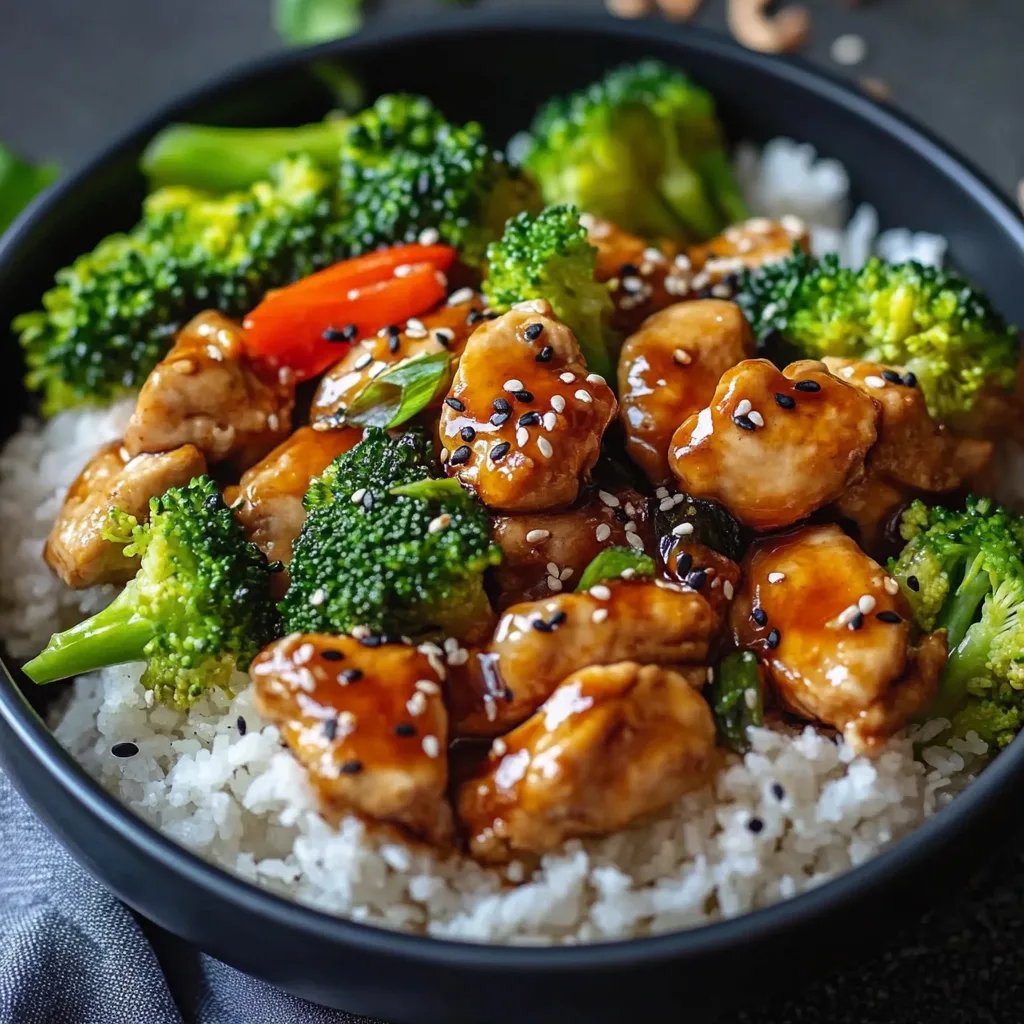 Gesundes Chicken Teriyaki mit Brokkoli und Reis – So lecker!