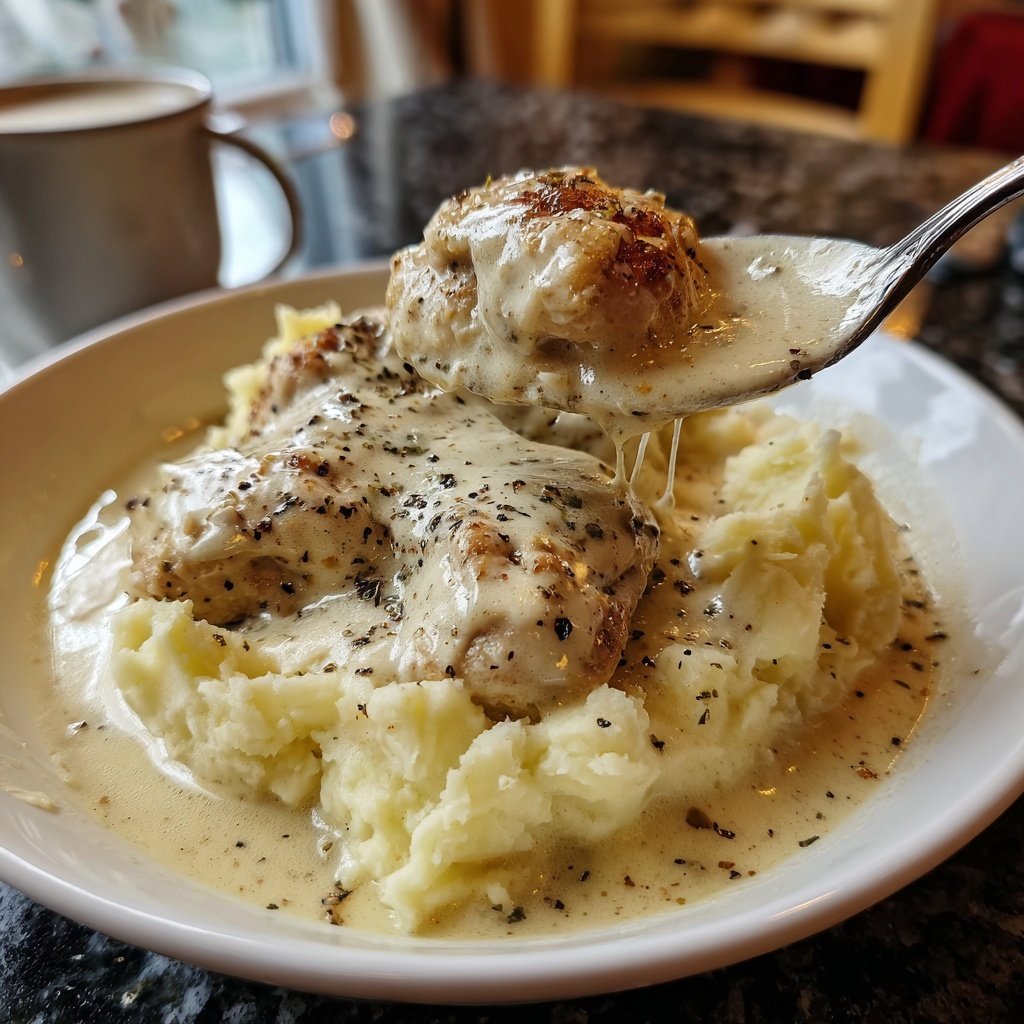 Hausmannskost Cremiges Hähnchen mit Kartoffelpüree