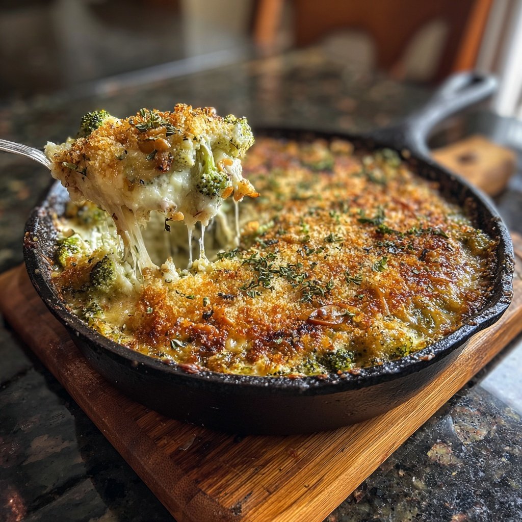 Brokkoli Mandel Auflauf Mit Parmesan