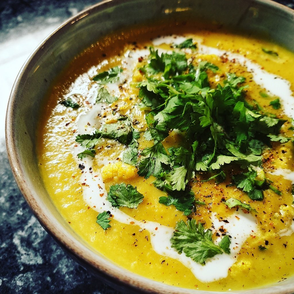 Blumenkohl Suppe Mit Curry