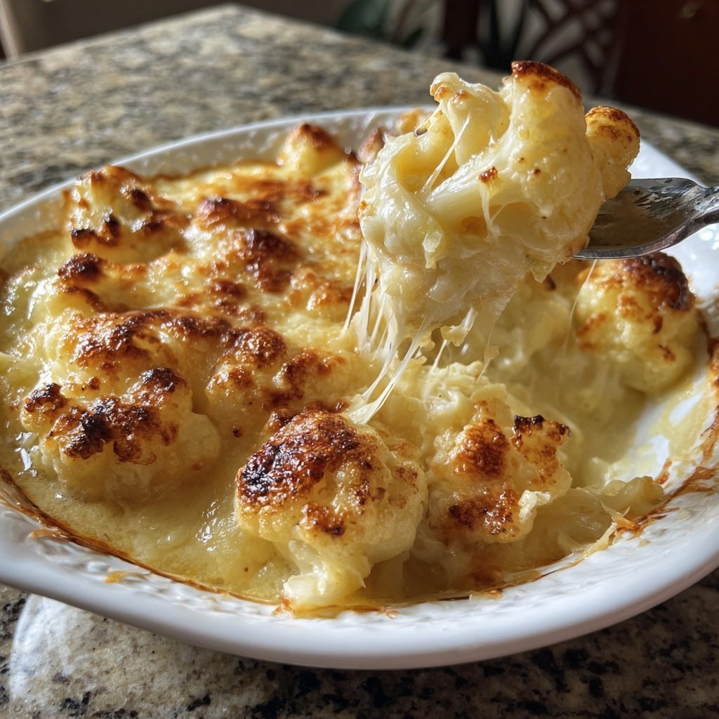 Blumenkohl mit Käse überbacken