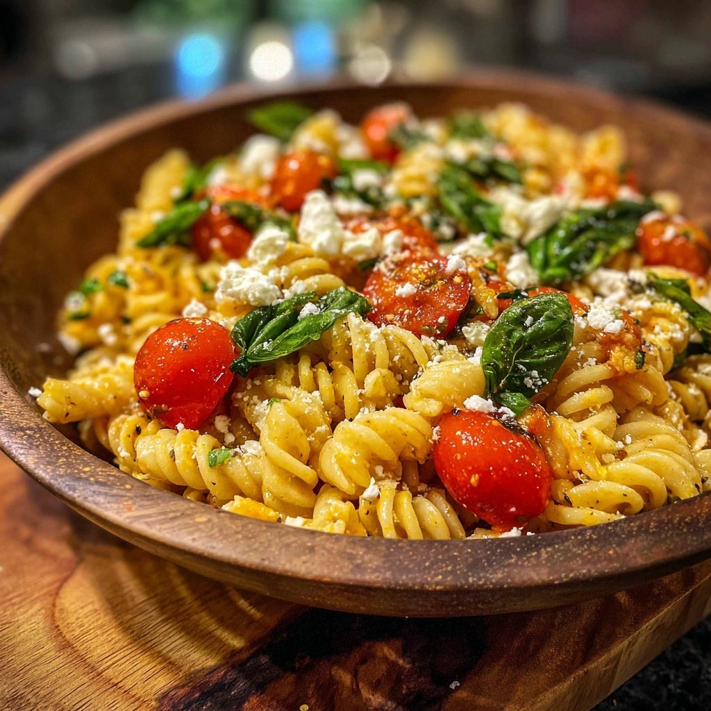 Mediterraner Nudelsalat Mit Tomaten