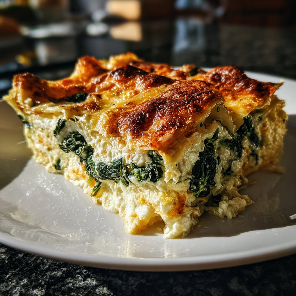 Lasagne mit Spinat und Ricotta
