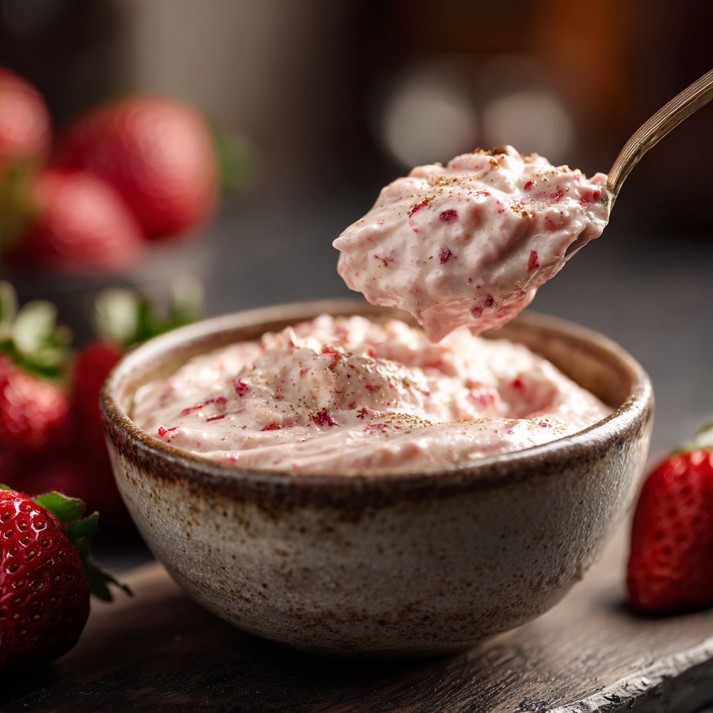 Cremiges Valentinsrisotto mit Erdbeernote