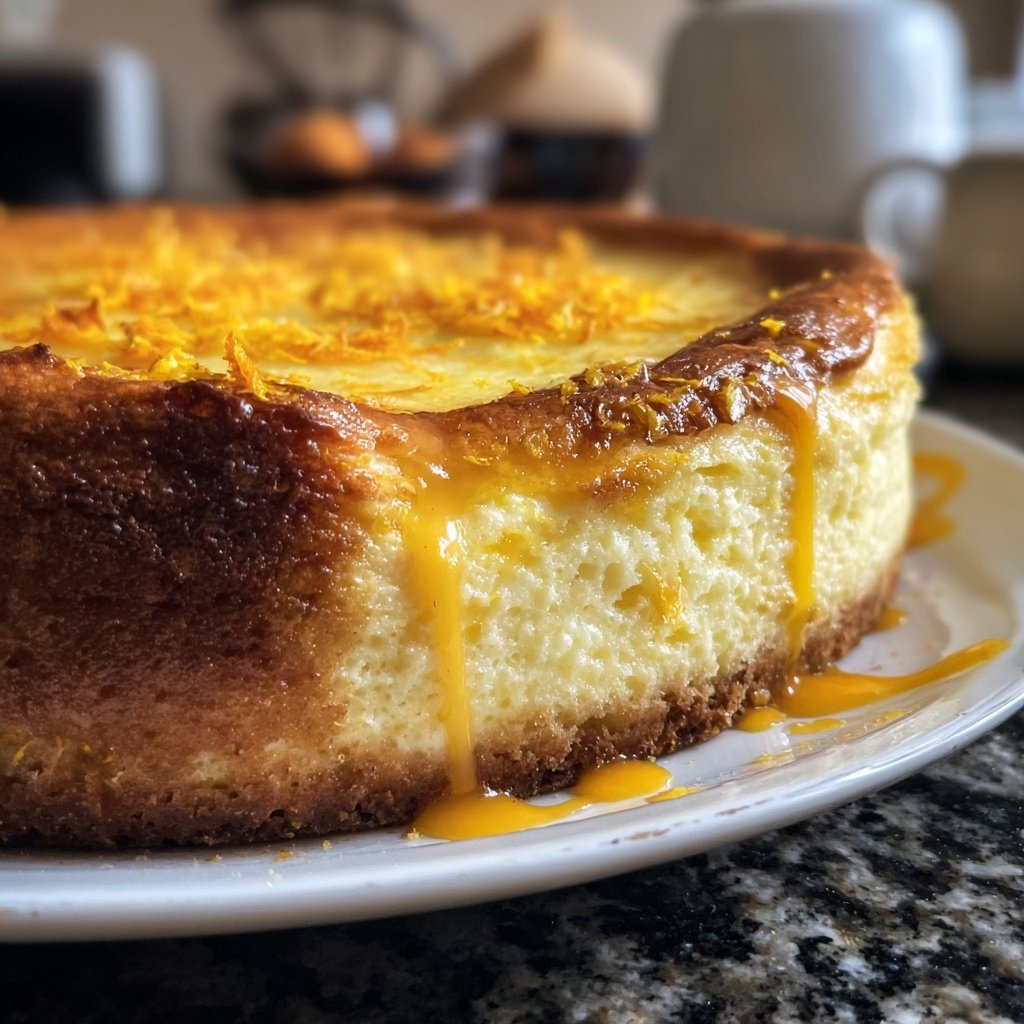 Käsekuchen mit Orangennote