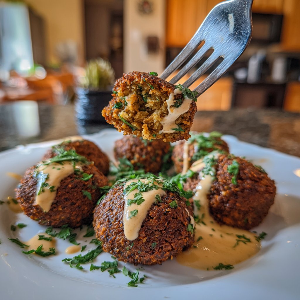 Falafel mit Sesamsauce