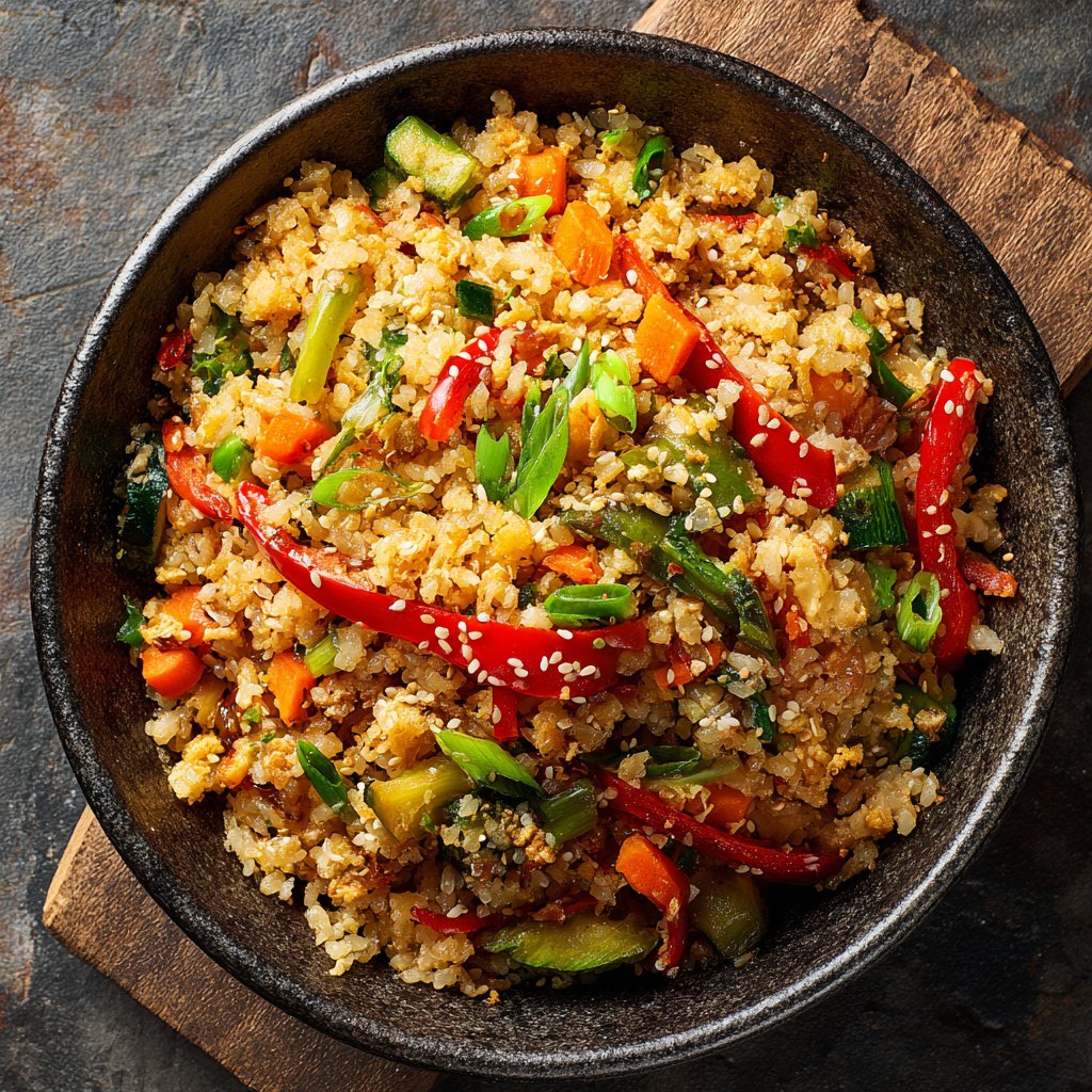 Gebratener Reis mit Sesamöl