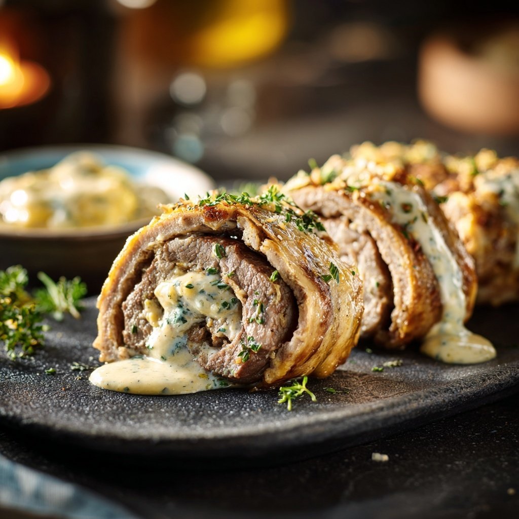 Hausmannskost Rinderrouladen mit Rahmsoße