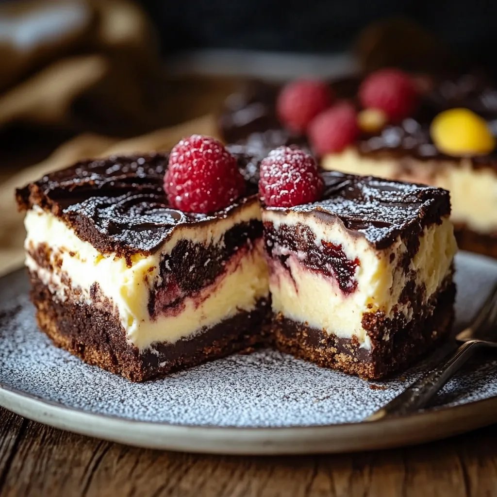 Köstliche Cheesecake Brownies ganz einfach selbst gemacht