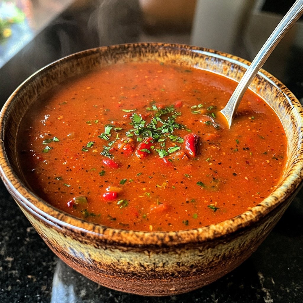 Tomatensuppe mit Chili