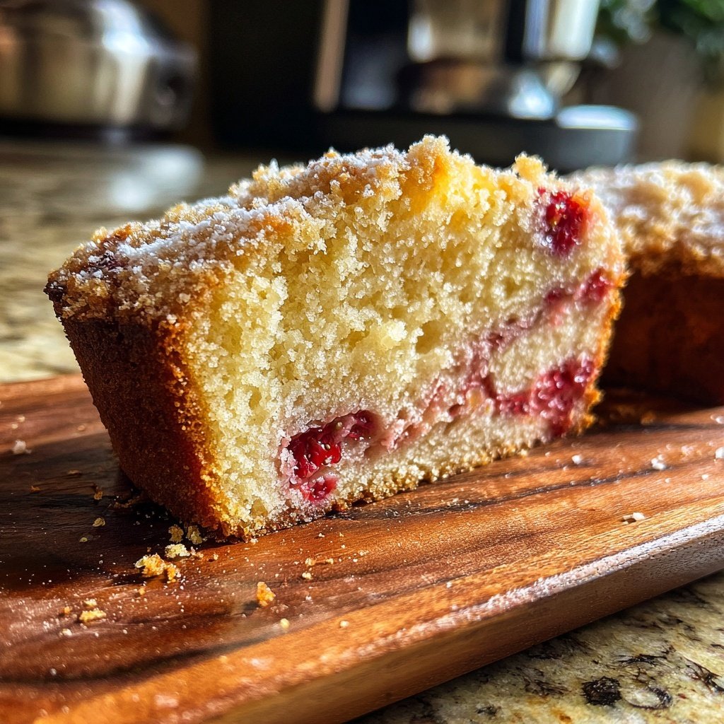 Erdbeer Vanille Rührkuchen