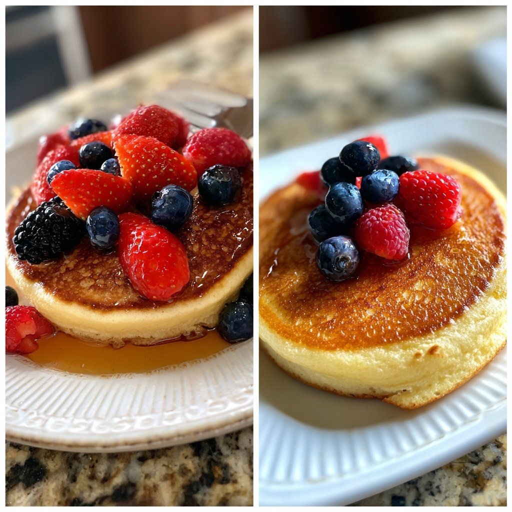 Pfannkuchen mit Joghurtteig