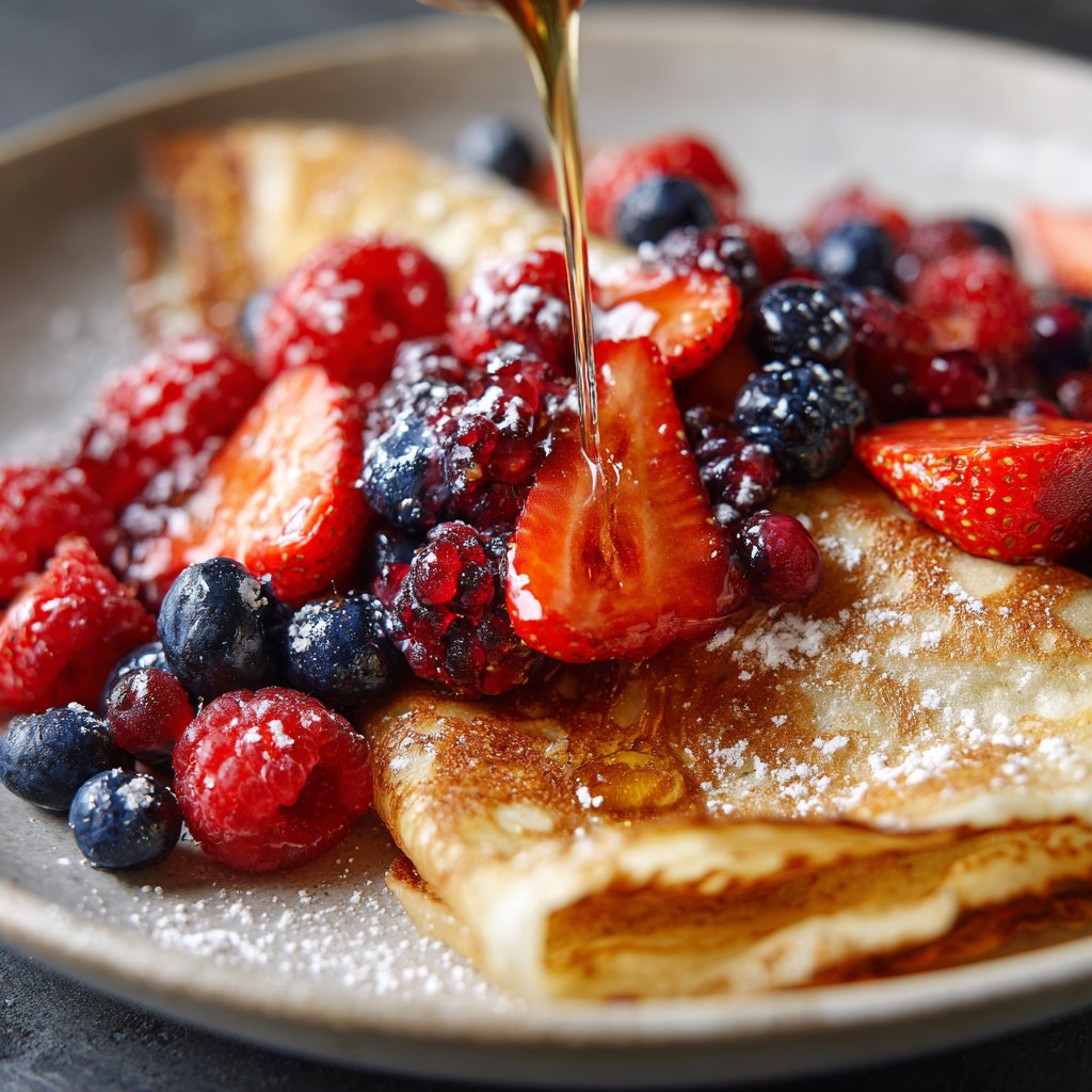 Pfannkuchen mit Beerenmix