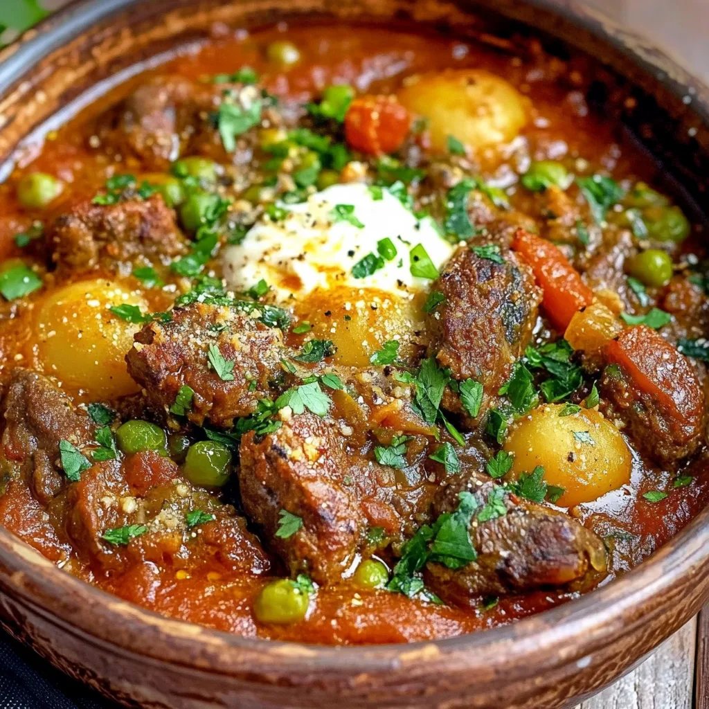 Marokkanische Fleischbällchen (Fleischbällchen-Tagine)