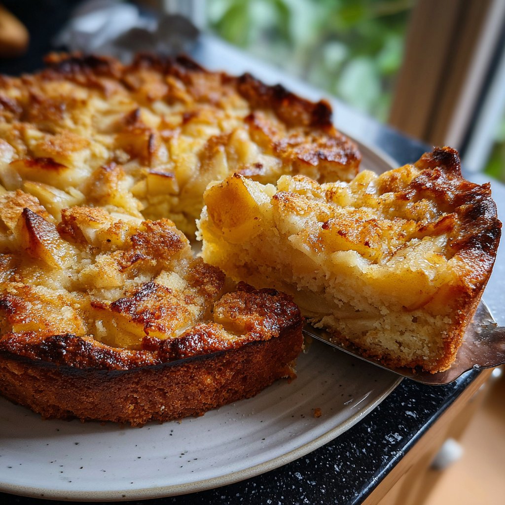 Kuchen mit Apfel und Zimt