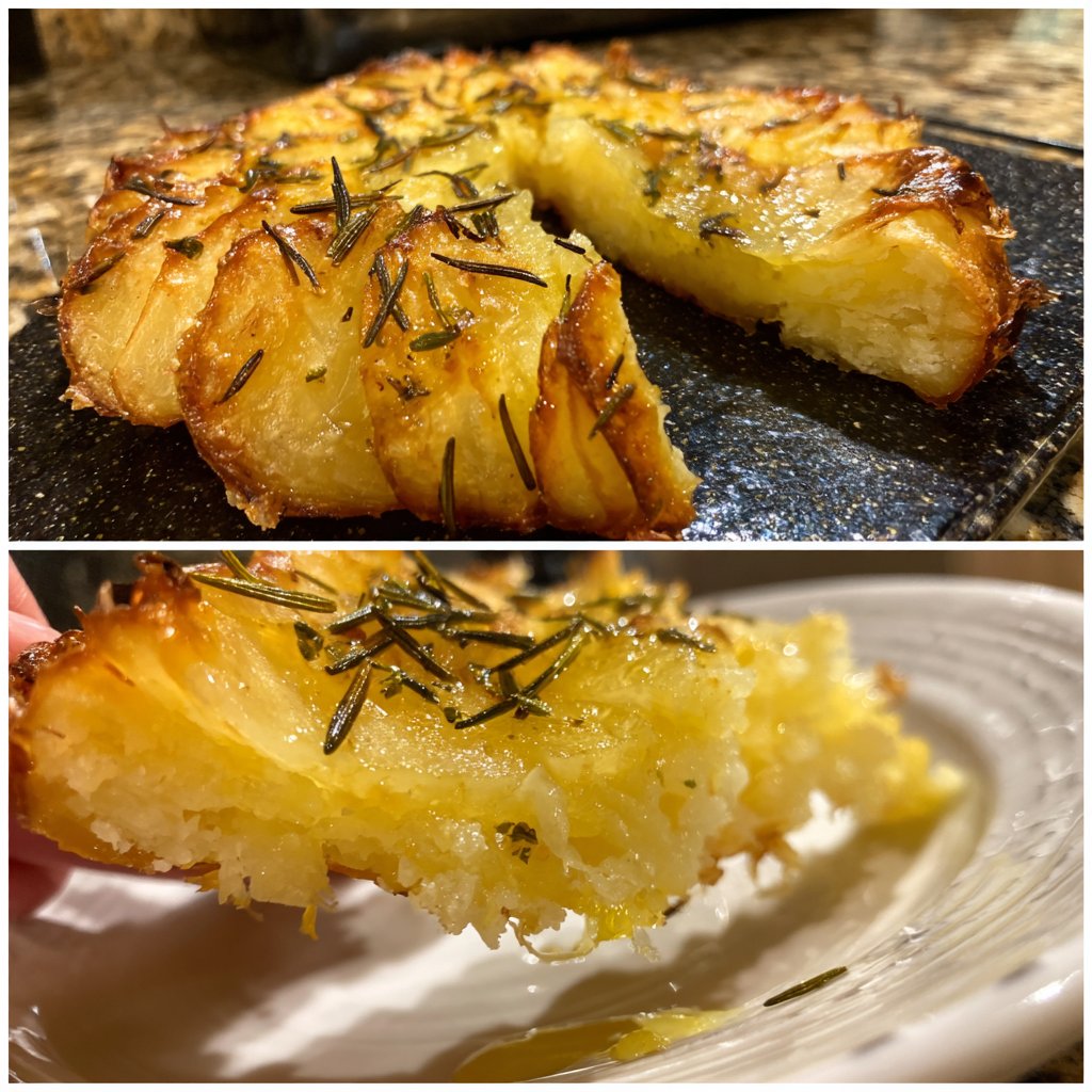 Mittagessen mit Ofenkartoffeln